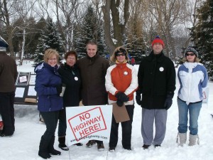 Table-at-Winterfest-with-Residents-Blair-and-Mayor-Stop-the-Highway